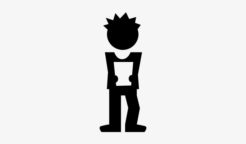 Male Student Reading Vector - Icon, transparent png download