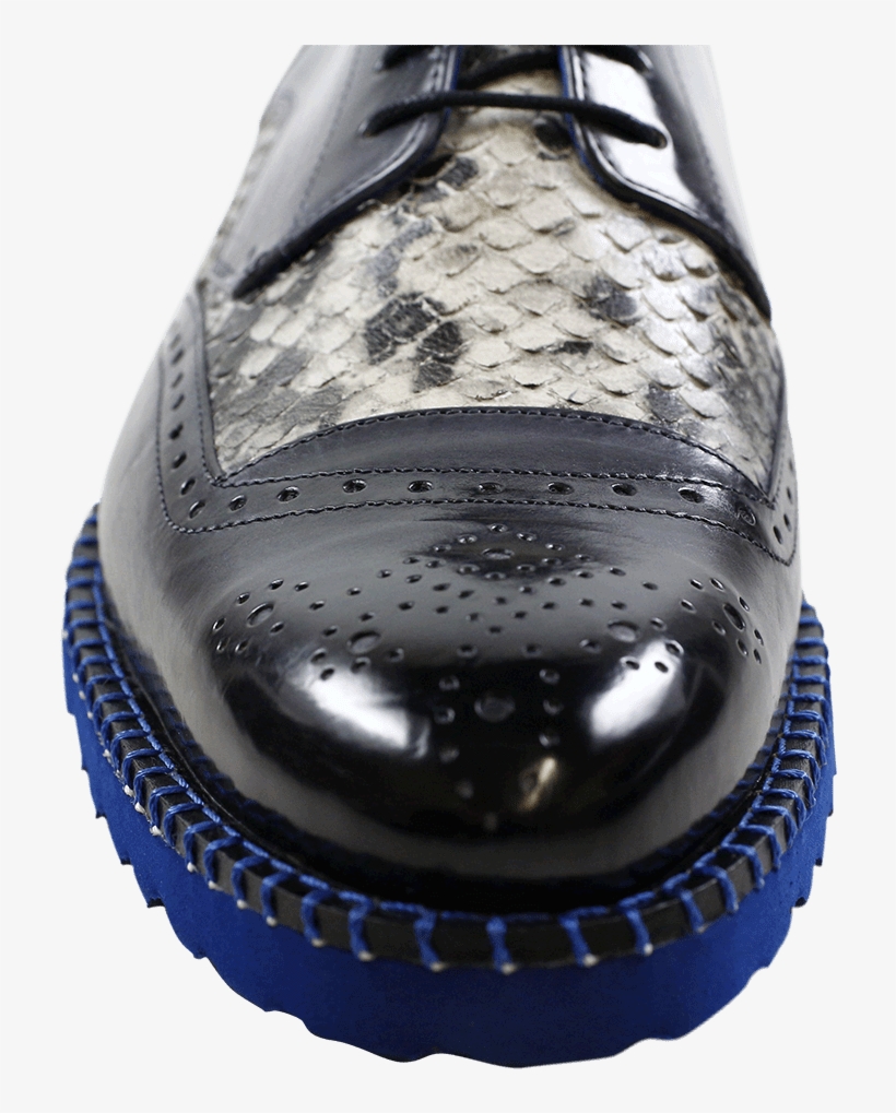 Derby Shoes Henry 13 Snake Crock London Fog Black White - Sneakers, transparent png download