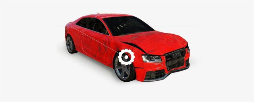 Damaged Car - Product, transparent png download
