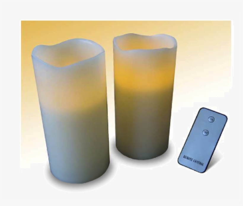 Decoracao Com Velas De Led 15 - Thumbup Remote Control Candle Set - 2 Pack, transparent png download