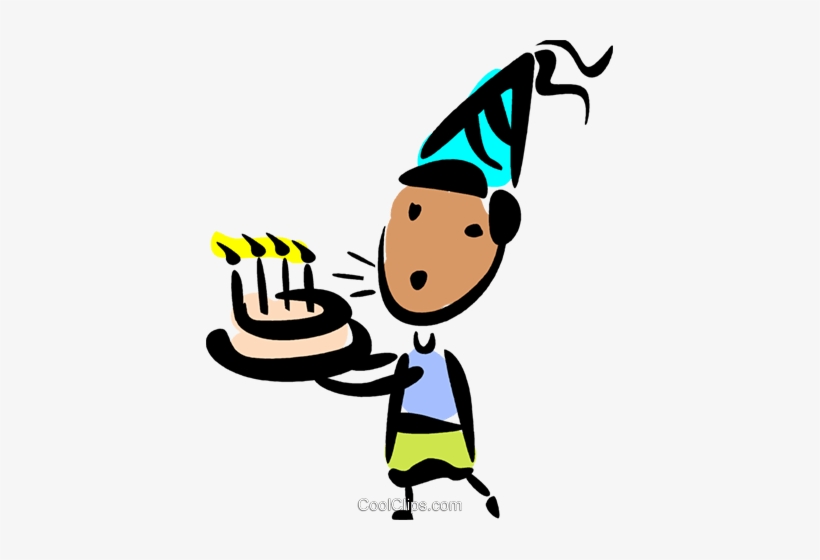 Cumpleañero Sopla Las Velas Libres De Derechos Ilustraciones - Soprando Vela Png, transparent png download