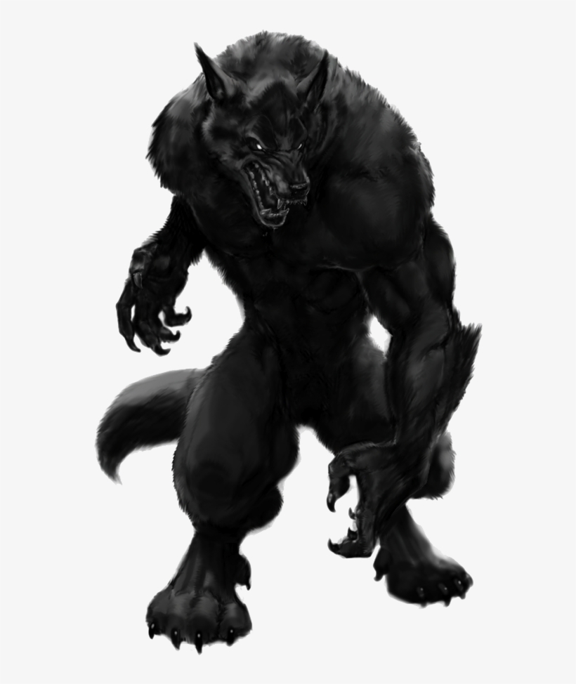 Creatures Transparent Png - Black Werewolf, transparent png download