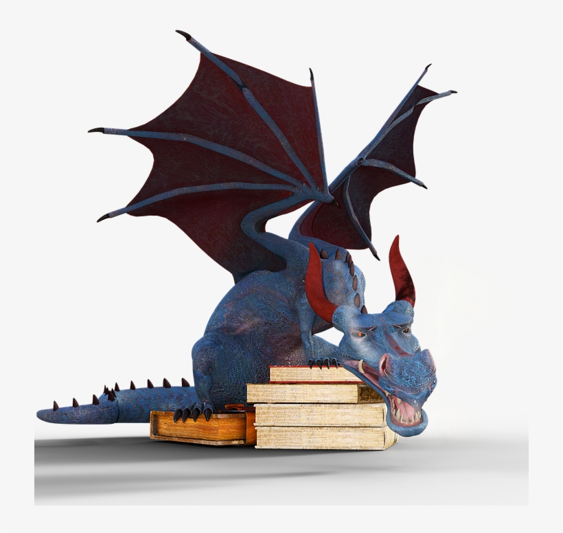 Dragon, Books, Magic, Mystical, Mythical Creatures - Book, transparent png download