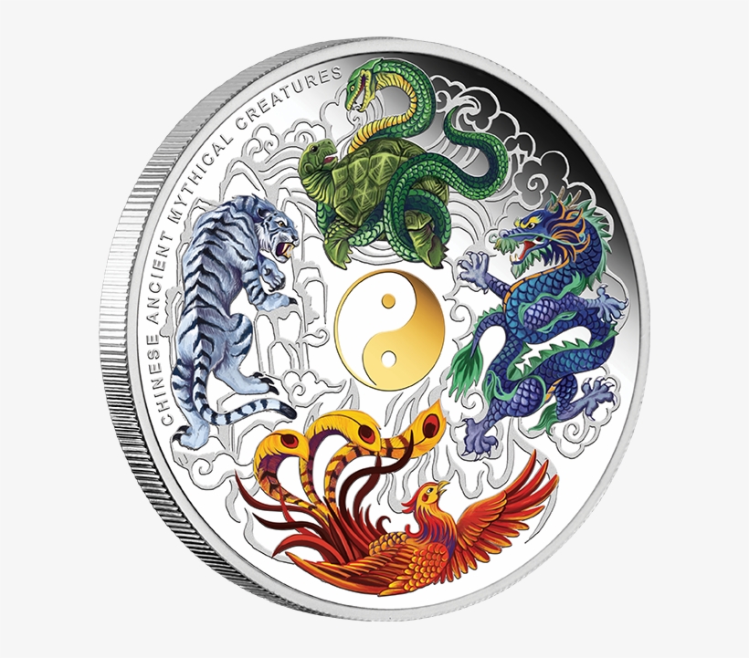 Enlarge - 4 Chinese Mythical Creatures, transparent png download