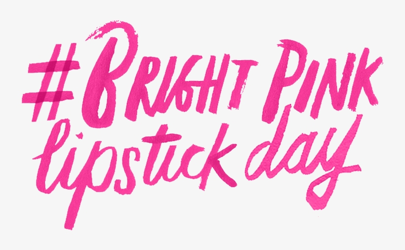 Enesa Rosic - Bright Pink Lipstick Day 2017, transparent png download