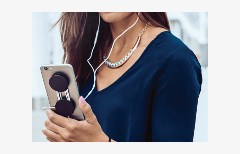 2 Popsockets On One Phone, transparent png download