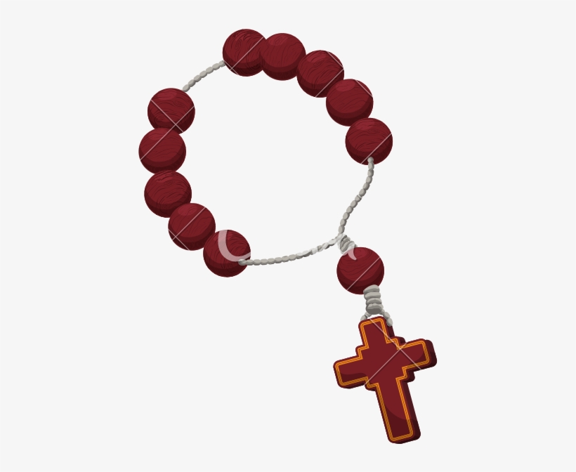 Rosary Vector - Catholicism, transparent png download