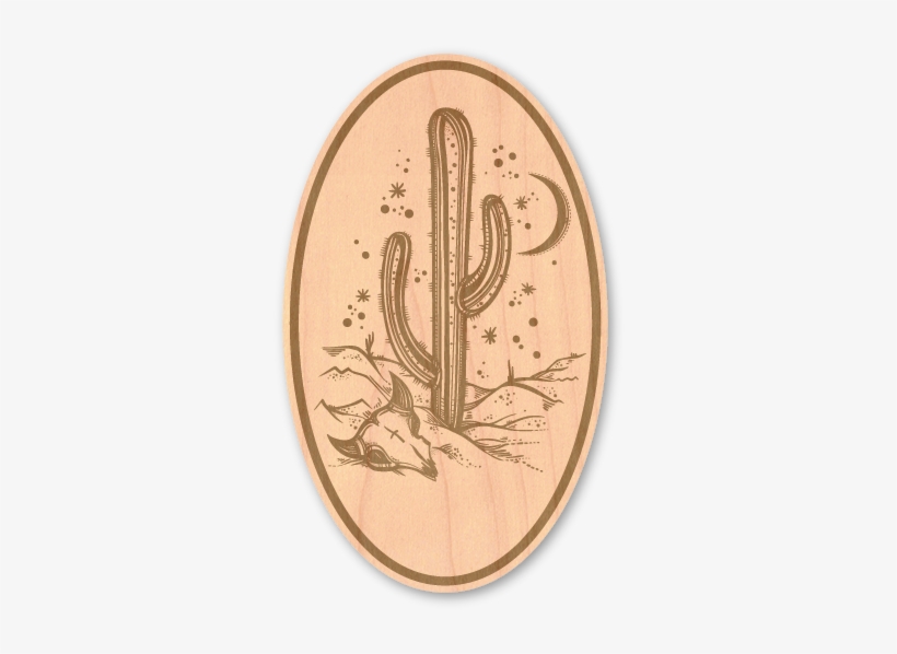 Desert Cactus Night Art, transparent png download