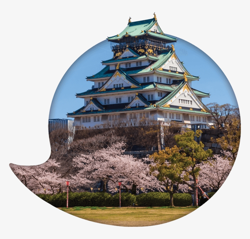 Utalk Japanese - Osaka Castle, transparent png download
