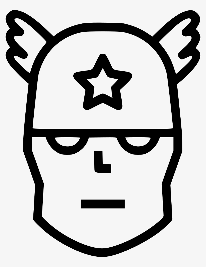 Captain American Humanoid Superhero - Achieve Icon Png, transparent png download