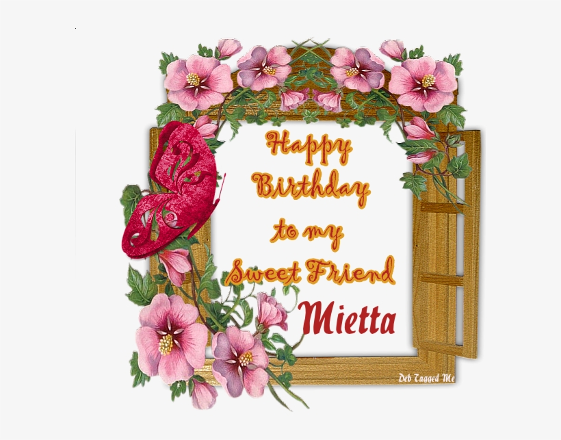 Download Flower And Butterfly Border Design Clipart - Flowers Photo Frame Download, transparent png download