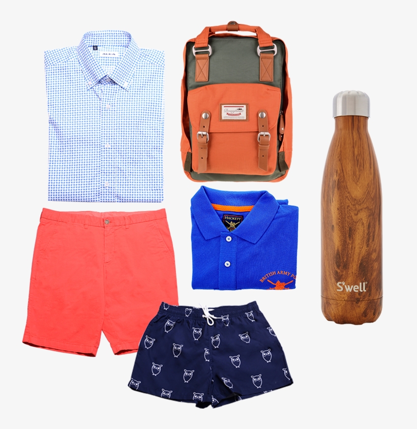 From The Sun, Sand And Sea - Macaroon Melon X Rust Backpack, transparent png download