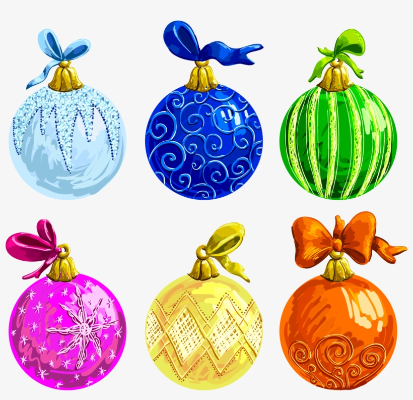 Christmas Balls - Рисунки Игрушки На Ёлку, transparent png download