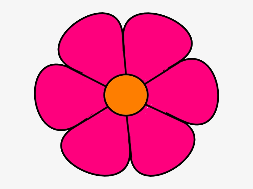 Pink Flower Shape Clipart 3 By Patricia Pink Flower Clip Art Transparent Png 600x534 Free Download On Nicepng
