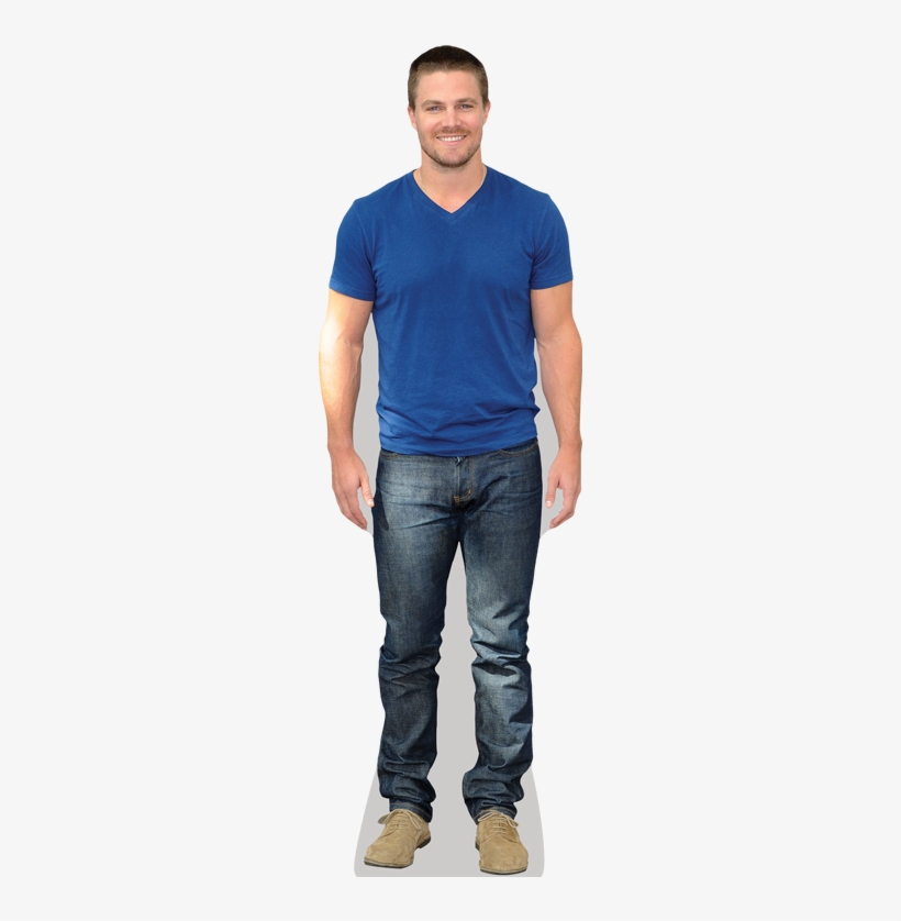 Stephen Amell Cardboard Cutout - Stephan Amell Wearing Jeans, transparent png download