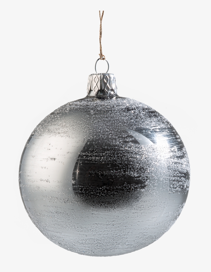 Glass Bauble Silver, 8cm - Rothenburg Ob Der Tauber, transparent png download
