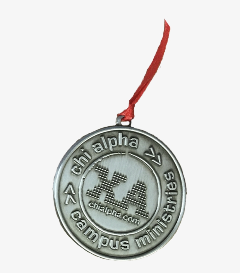 Chi Alpha Christmas Ornament - Silver Medal, transparent png download