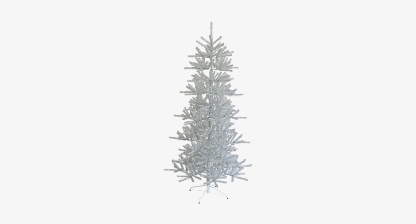 Christmas Tree Sparkle Silver - 7.5 Foot Vickerman Flocked Christmas Trees, transparent png download