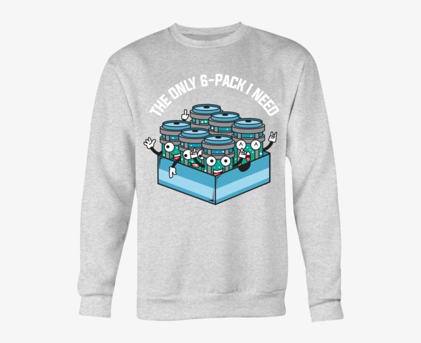 Crewneck Sweatshirt, Chug Jug Six-pack - World Says Give Up Hope Whispers Try, transparent png download