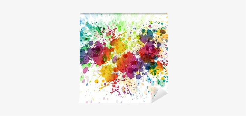 Raster Version Of Abstract Colorful Splash Background - Sfondo Colorato, transparent png download