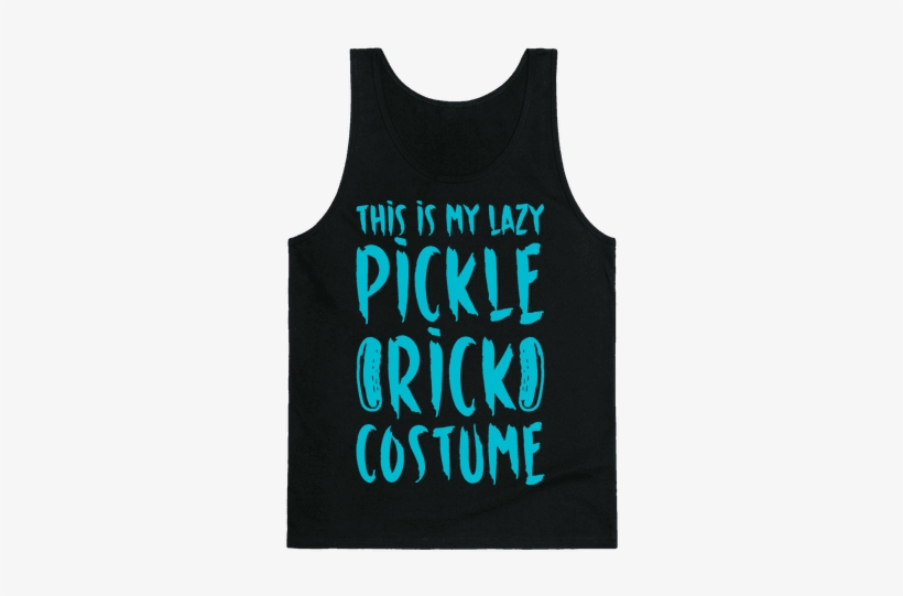 This Is My Lazy Pickle Rick Costume White Print Tank - My Super Spooky Donald Trump Costume T-shirt: Funny, transparent png download