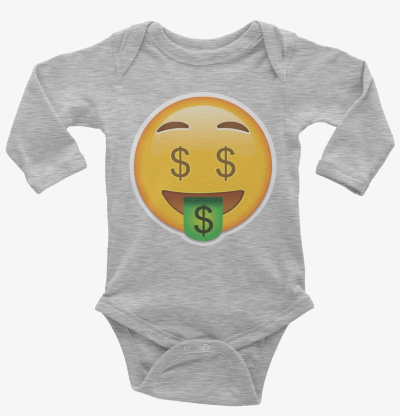 Emoji Baby Long Sleeve One Piece - Fiascotees Daddy's Little Gamer Dude |, transparent png download