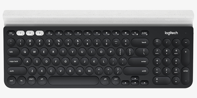 K780 Multi-device Wireless Keyboard - Logitech Multi-device K780 Wireless Keyboard - Black, transparent png download