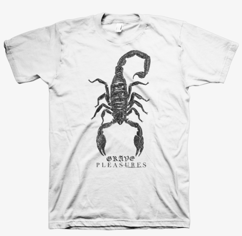 Grave Pleasures "scorpion" White - Planes Mistaken For Stars T Shirt, transparent png download