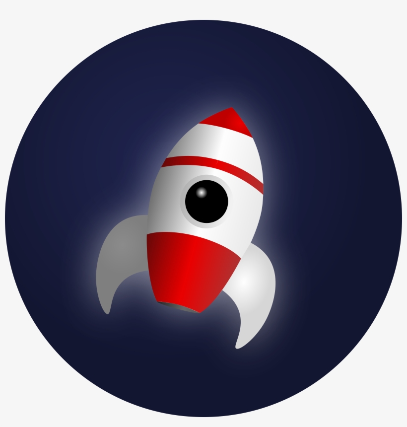 Big Image - Rocket In Space Clipart, transparent png download