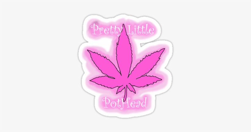 Image Black And White Pretty Little By Kackle Tees - Girly Marijuana, transparent png download