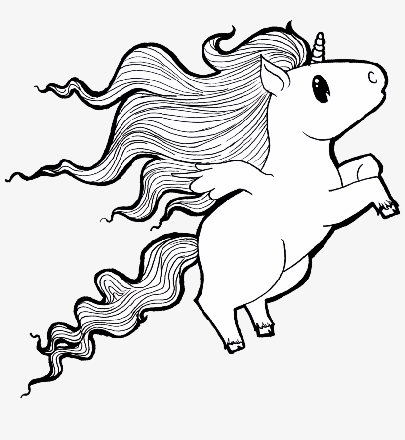 These Are Some Cute Little Unicorns I Drew One Night - Illustration, transparent png download