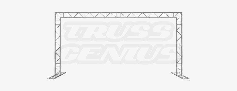 Goal Post F32 I-beam Truss System - Line Art, transparent png download