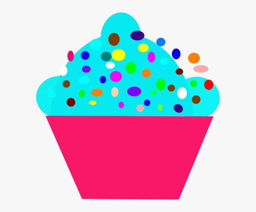 Polka Dot Cupcake Svg Clip Arts 588 X 600 Px, transparent png download