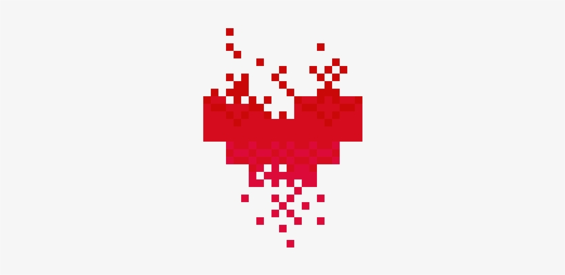 Pixel Heart - Cartoon, transparent png download