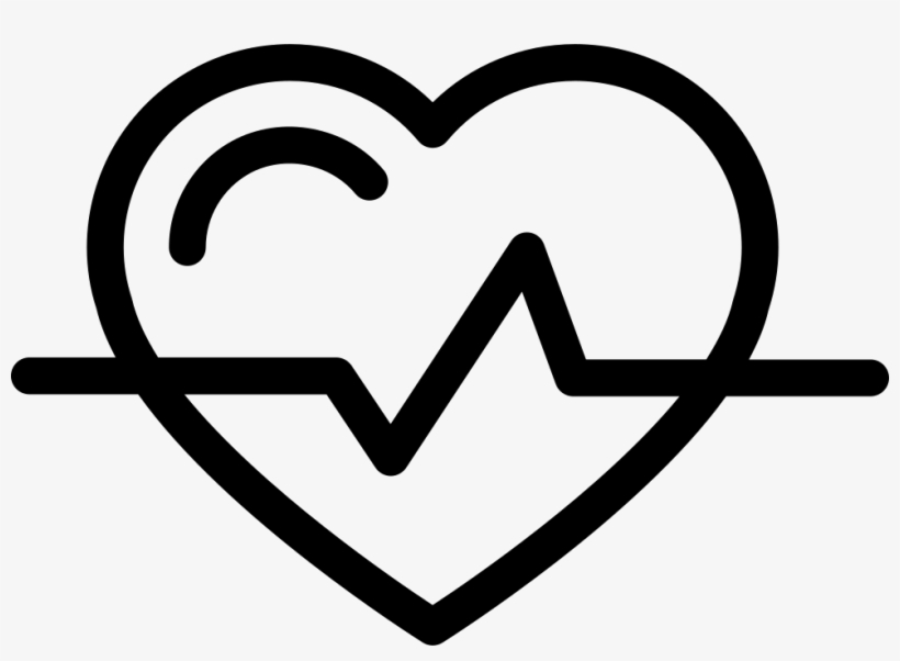 Heart Shape Outline With Lifeline Variant Comments - Heart Transparent Shape Png, transparent png download