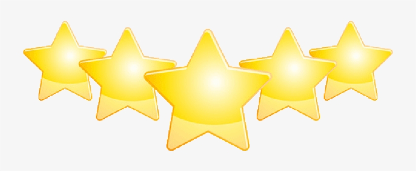 5 Gold Stars - Slider Bar Palo Alto, transparent png download