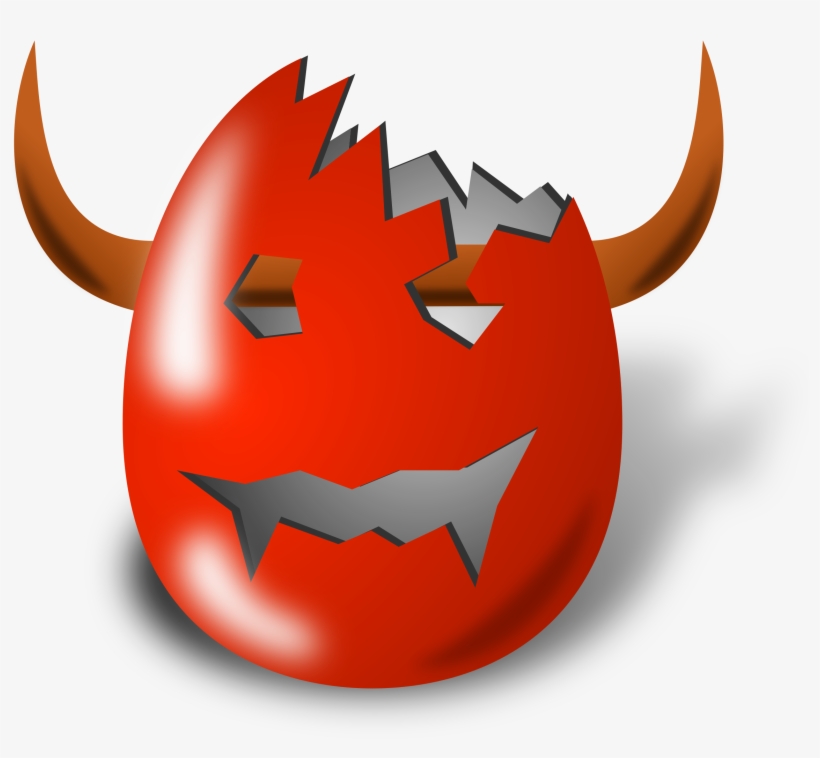Cracked Egg Devil Throw Blanket, transparent png download
