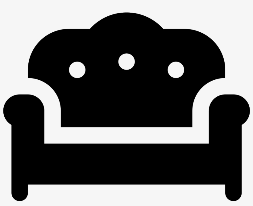 Sofa With Buttons Icon, transparent png download