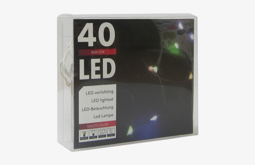 Led String Chain Fairy Lights Multicolour With Silver - Hit 20027 Led-lichterkette 100er Batteriebetrieb Warmweiss, transparent png download