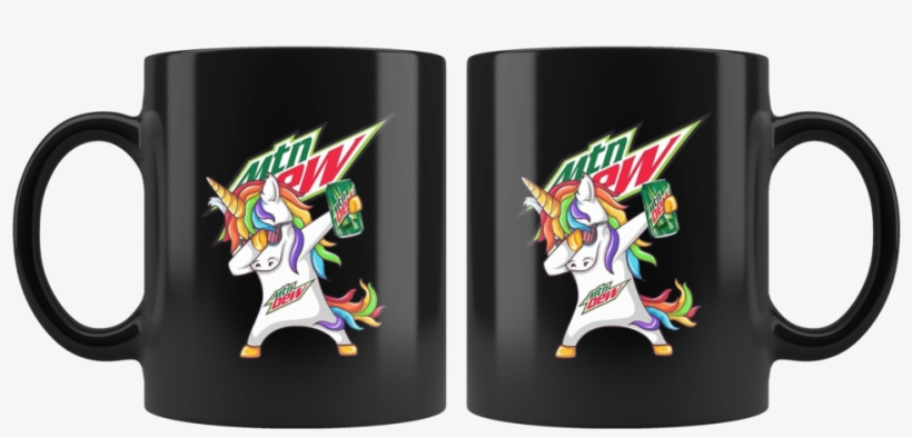 Mountain Dew Unicorn Dabbing Mugs Funny Unicorn Mug - Mug, transparent png download