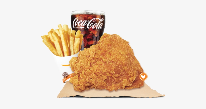 Fried Chicken Set - Burger King, transparent png download