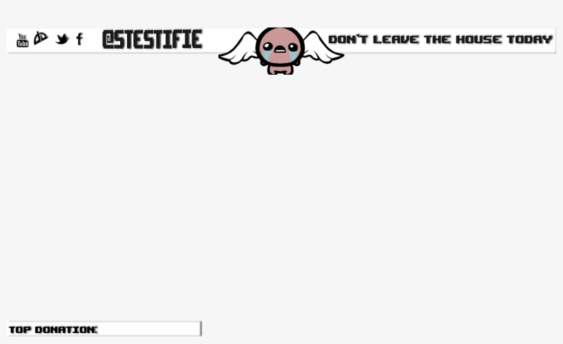 Free Twitch Overlay-binding Of Isaac - Cartoon, transparent png download