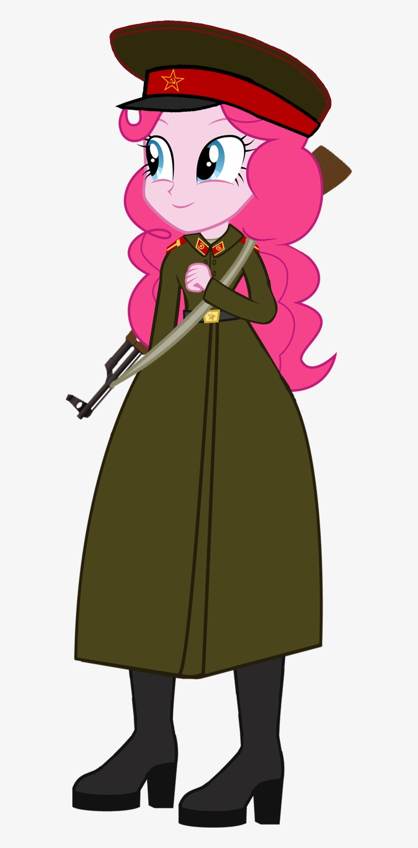 Pinkiepiemike, Boots, Communism, Equestria Girls, Gun, - Equestria Girls Soviet, transparent png download