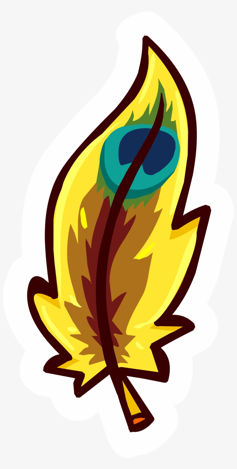 Tropical Feather 1 - Feather Club Penguin, transparent png download
