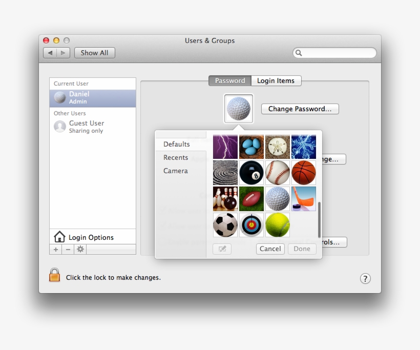 Can I Still Set My Account Picture To An Image From - Macos Popover, transparent png download