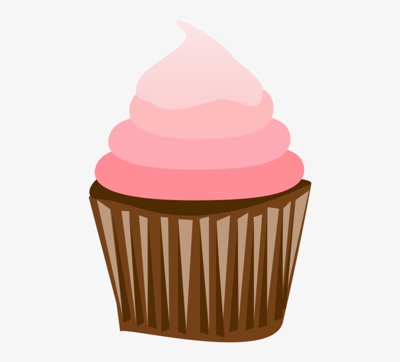 Drawn Cake Pink Cupcake - Cupcake Clipart Png, transparent png download