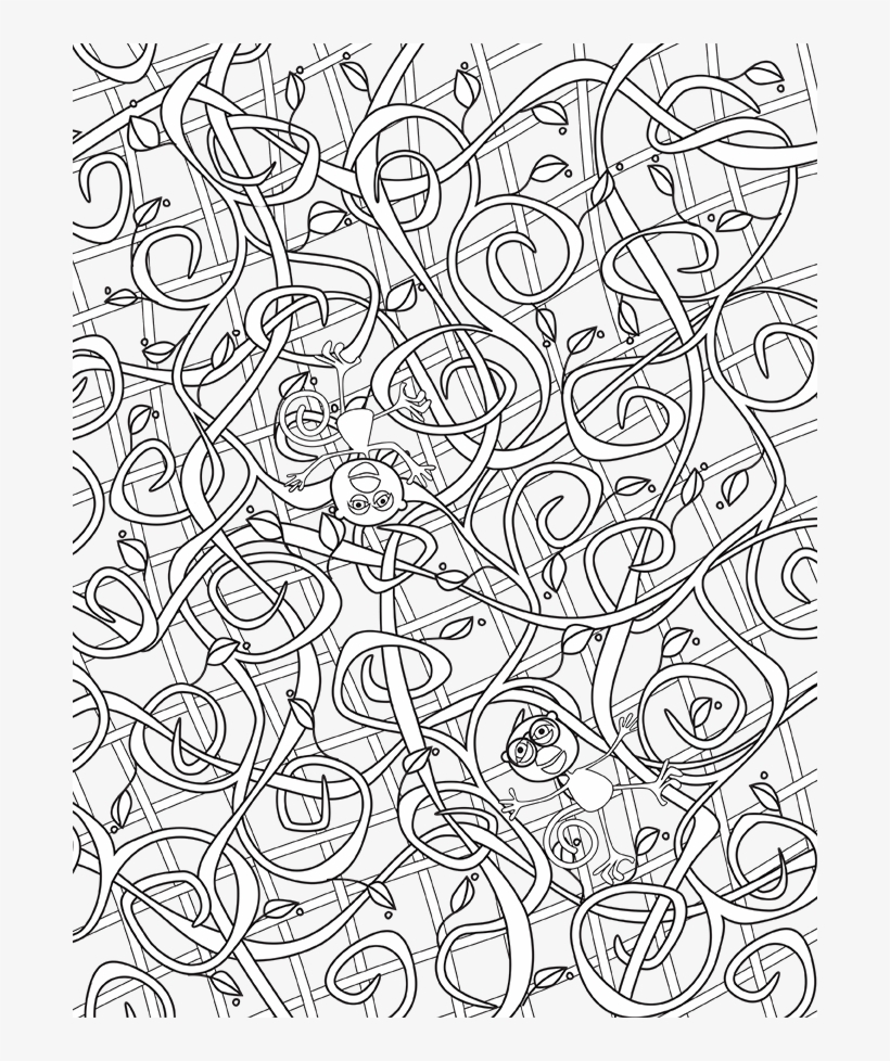 Inside-vines - Line Art, transparent png download