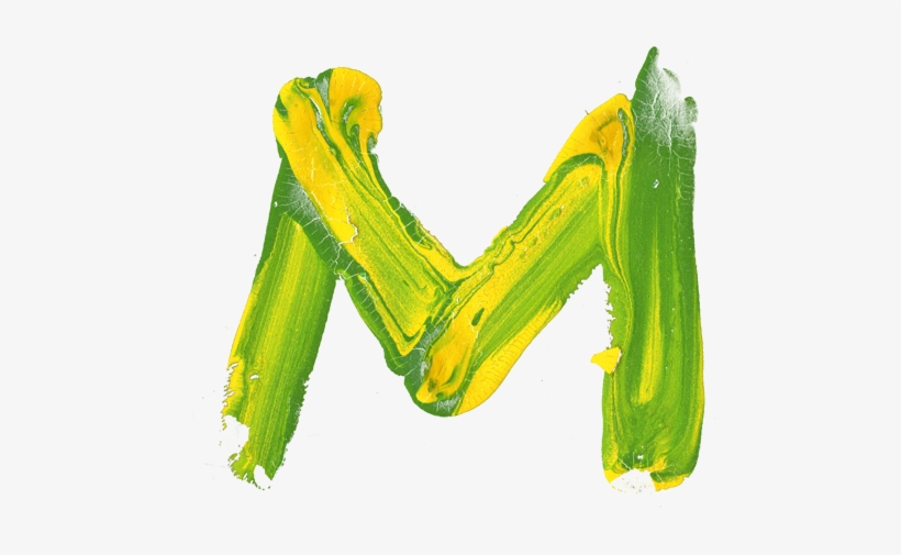 Brazil Paint Font Letter M Paint Font Brazil - M Letter Logo Png, transparent png download