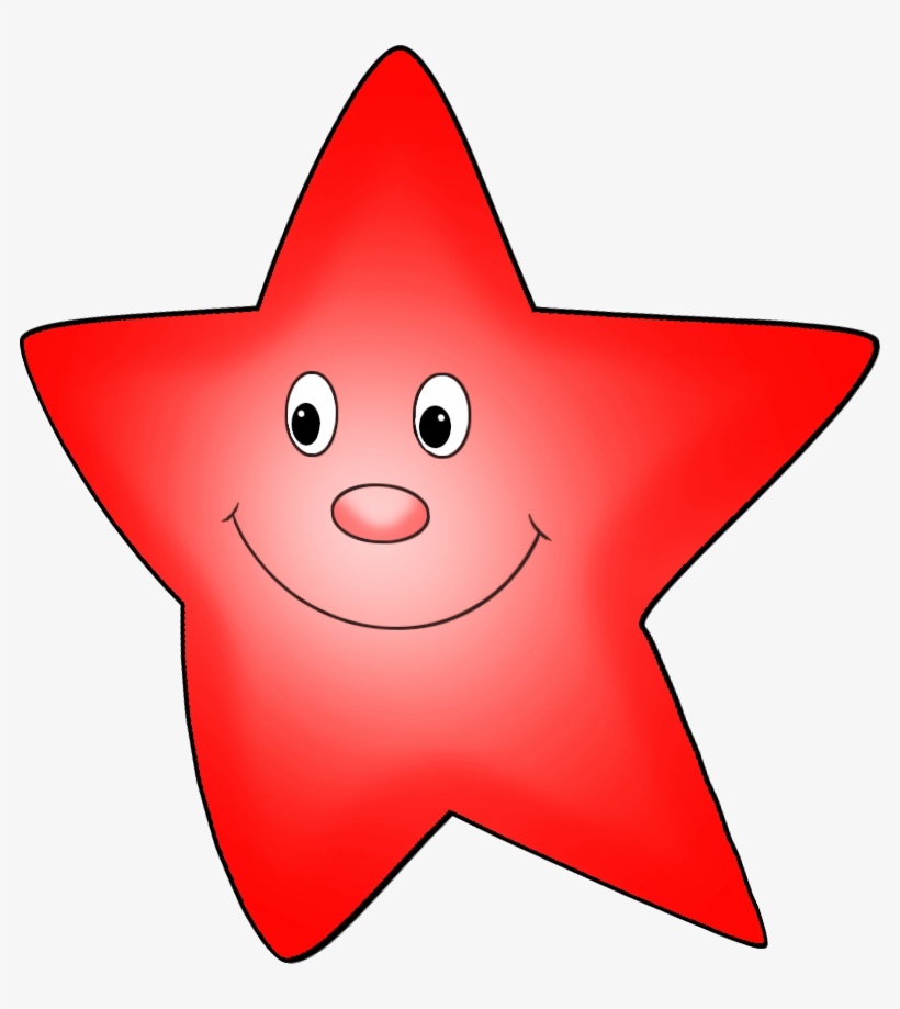 Stars Clipart Comet - Star Red Clipart, transparent png download