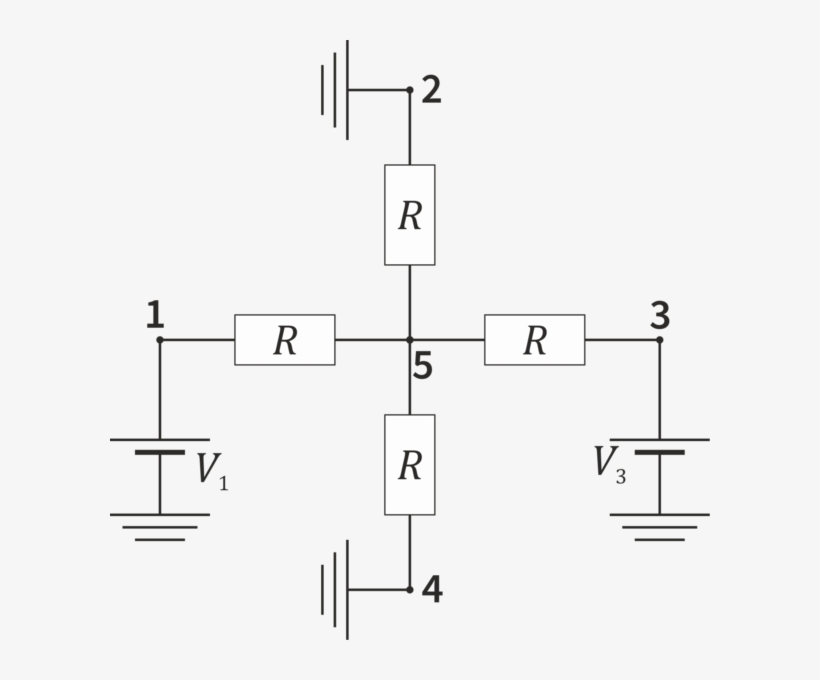 600px Cruz 4 Resistencias - Resistor, transparent png download